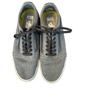 Men's Vans Off The Wall Ward Charcoal/ Black Low Top Skater Sneakers. Size 9.5